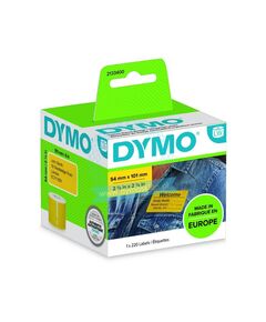 ΤΑΙΝΊΑ ΕΤΙΚΕΤΟΓΡΆΦΟΥ DYMO SHIPPING AND NAME BADGE LABEL YELLOW (2133400) (DYM2133400)