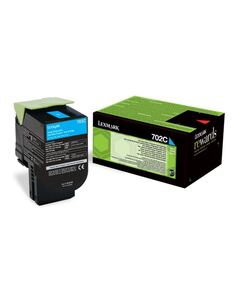 LEXMARK CS310/410/510 CYAN TONER CRTR SC (702C) RETURN 1K (70C20C0) (LEX70C20C0)