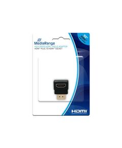 MEDIARANGE HDMI HIGH SPEED ANGLE ADAPTOR, BLACK (MRCS166)