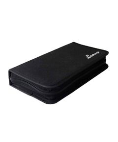 MEDIARANGE MEDIA STORAGE WALLET FOR 96 DISCS NYLON BLACK (MRBOX55)
