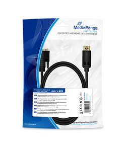 ΚΑΛΏΔΙΟ MEDIARANGE DISPLAYPORT TO DVI CONNECTION, GOLD-PLATED CONTACTS, DP PLUG /DVI-D PLUG (24+1 PIN), 2.0M, BLACK (MRCS199)