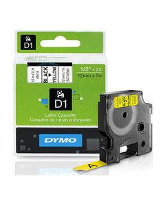 ΤΑΙΝΊΑ ΕΤΙΚΕΤΟΓΡΆΦΟΥ DYMO D1 (ΜΑΎΡΑ ΓΡΆΜΜΑΤΑ ΣΕ ΚΊΤΡΙΝΟ ΦΌΝΤΟ) (S0720580) (DYMO45018)