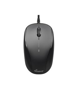 MEDIARANGE OPTICAL MOUSE CORDED 3-BUTTON (BLACK, WIRED) (MROS213)