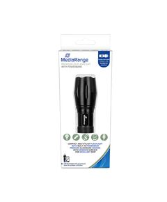 MEDIARANGE LED FLASHLIGHT WITH POWERBANK, 1.800MAH BATTERY, BLACK (MR735)