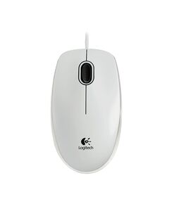 LOGITECH B100 OPTICAL MOUSE (WHITE) (910-003360)