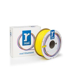 REAL PLA 3D PRINTER FILAMENT - YELLOW - SPOOL OF 1KG - 1.75MM (REALPLAYELLOW1000MM175)