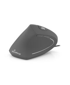 MEDIARANGE CORDED ERGONOMIC 6-BUTTON OPTICAL MOUSE FOR LEFT-HANDERS (BLACK, WIRED) (MROS231)