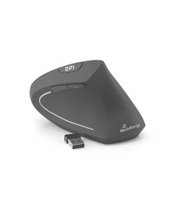 MEDIARANGE ERGONOMIC 6-BUTTON WIRELESS OPTICAL MOUSE FOR RIGHT-HANDERS (BLACK, WIRELESS) (MROS232)