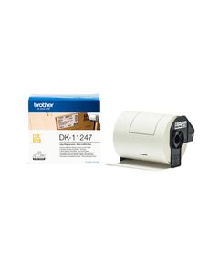 BROTHER DK-11247 LABEL ROLL – BLACK ON WHITE, 103MM X 164MM (DK11247) (BRODK11247)
