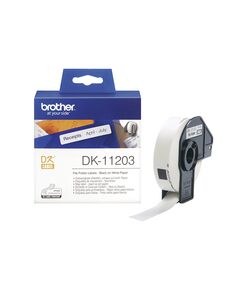 BROTHER DK-11203 LABEL ROLL – BLACK ON WHITE, 17MM X 87MM (DK11203) (BRODK11203)