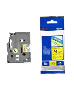 BROTHER TZE-651 LABELLING TAPE CASSETTE – BLACK ON YELLOW, 24MM WIDE (TZE651) (BROTZE651)