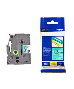 BROTHER TZE-731 LABELLING TAPE CASSETTE – BLACK ON GREEN, 12MM WIDE (TZE731) (BROTZE731)