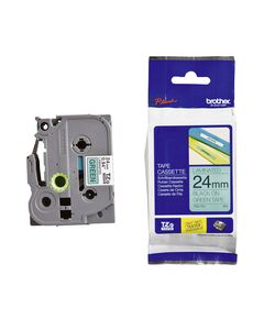 BROTHER TZE-751 LABELLING TAPE CASSETTE – BLACK ON GREEN, 24MM WIDE (TZE751) (BROTZE751)