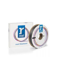 REAL PC PETG 3D PRINTER FILAMENT - BLACK - SPOOL OF 0.5KG - 1.75MM (REALPCPETGBLACK500MM175)