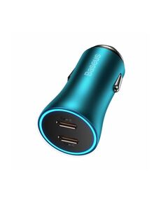 BASEUS CAR CHARGER GOLDEN CONTACTOR PRO FAST CHARGER C+C 40W BLUE (CGJP000003) (BASCGJP000003)