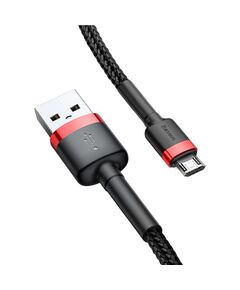 BASEUS CAFULE BRAIDED USB 2.0 TO MICRO USB CABLE ΜΑΎΡΟ 3M (CAMKLF-H91) (BASCAMKLF-H91)