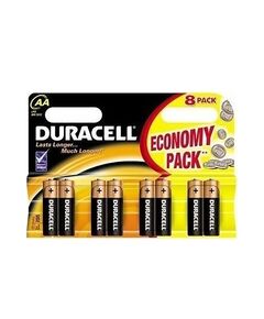 DURACELL ΑΛΚΑΛΙΚΈΣ ΜΠΑΤΑΡΊΕΣ AA 1.5V 8ΤΜΧ (DBAALR6) (DURDBAALR6)