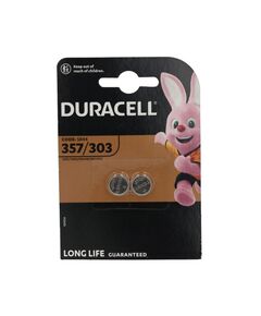 DURACELL 303/357 ΜΠΑΤΑΡΊΑ SILVER OXIDE SR44 1.5V 2ΤΜΧ (DSR44W)(DURDSR44W)