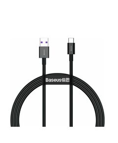 BASEUS SUPERIOR USB 2.0 CABLE USB-C MALE - USB-A MALE ΜΑΎΡΟ 1M (CATYS-01) (BASCATYS01)
