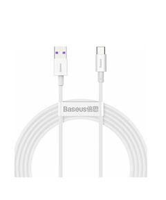 BASEUS SUPERIOR USB 2.0 CABLE USB-C MALE - USB-A MALE ΛΕΥΚΌ 2M (CATYS-A02) (BASCATYSA02)