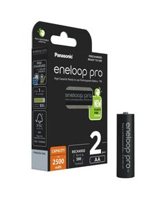 PANASONIC ENELOOP PRO ΕΠΑΝΑΦΟΡΤΙΖΌΜΕΝΕΣ ΜΠΑΤΑΡΊΕΣ AA NI-MH 2500MAH 1.2V 2ΤΜΧ (9719104) (PAN9719104)