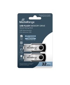 MEDIARANGE USB FLASH DRIVES, 32GB, PACK 2 (MR911-2)