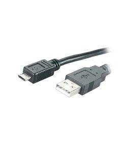 ΚΑΛΏΔΙΟ MEDIARANGE USB 2.0 A PLUG/MICRO USB B PLUG 1.2M BLACK (MRCS138)