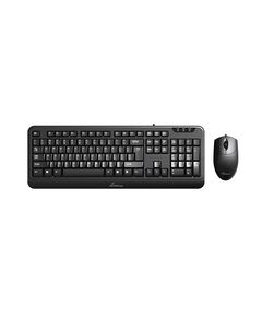 MEDIARANGE CORDED KEYBOARD & 3-BUTTON MOUSE SET, WIRED (BLACK) (MROS108-GR)