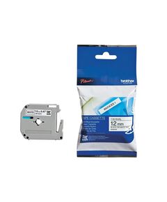 BROTHER P-TOUCH NON LAMINATED M-BAND BLACK ON WHITE 8M X 12MM (MK231BZ) (BROMK231BZ)