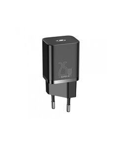 BASEUS SUPER SI 1C TRAVEL CHARGER BLACK (25W)(CCSP020101) (BASCCSP020101)