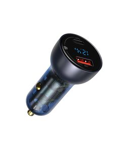 BASEUS PPS CAR CHARGER SET PARTICULAR DIGITAL DISPLAY BLACK (TZCCKX-0G) (BASTZCCKX-0G)