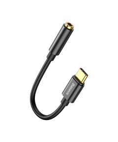 BASEUS CONVERTER L54 TYPE-C MALE TO 3.5MM FEMALE ADAPTER BLACK (CATL54-01) (BASCATL54-01)