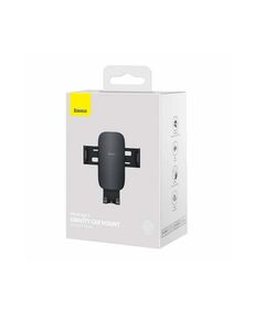 BASEUS CAR MOUNT METAL AGE II GRAVITY ON THE VERTICAL AND HORIZONTAL VENTILATION GRILL BLACK (SUJS000001) (BASSUJS000001)