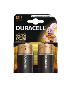 DURACELL ΑΛΚΑΛΙΚΈΣ ΜΠΑΤΑΡΊΕΣ D 1.5V 2ΤΜΧ (DDLR20)(DURDDLR20)