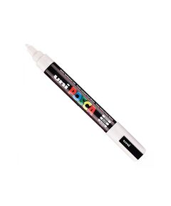 UNI-BALL ΜΑΡΚΑΔΟΡΟΙ POSCA PC-5M MEDIUM WHITE (PC5MMWH) (UNIPC5MMWH)
