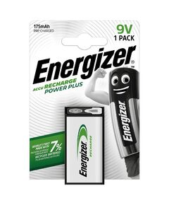 ENERGIZER POWER PLUS ΕΠΑΝΑΦΟΡΤΙΖΌΜΕΝΗ ΜΠΑΤΑΡΊΑ 9V NI-MH 175MAH 1ΤΜΧ (4956130) (ENE4956130)