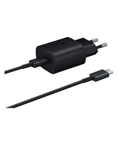SAMSUNG ΦΟΡΤΙΣΤΉΣ ΜΕ ΘΎΡΑ USB-C ΚΑΙ ΚΑΛΏΔΙΟ 1M USB-C 25W ΜΑΎΡΟΣ (TA800XBEGWW) (SAMTA800XBEGWW)