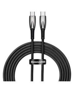 BASEUS USB-C CABLE FOR USB-C GLIMMER SERIES, 100W, 2M BLACK (CADH000801) (BASCADH000801)