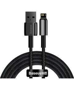 BASEUS TUNGSTEN GOLD CABLE USB TO IP 2.4A 2M BLACK (CALWJ-A01) (BASCALWJ-A01)