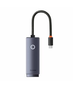BASEUS NETWORK ADAPTER LITE SERIES USB-C TO RJ45 (GREY) (WKQX000313) (BASWKQX000313)