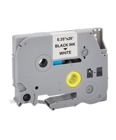 ΠΛΑΣΤΙΚΉ ΤΑΙΝΊΑ ΕΤΙΚΕΤΟΓΡΆΦΟΥ MEDIARANGE (BROTHER TZ-221/TZE-221) 9 MM X 8 M (ΜΑΎΡΑ ΓΡΆΜΜΑΤΑ ΣΕ ΛΕΥΚΌ ΦΌΝΤΟ) (MRBTZ221)
