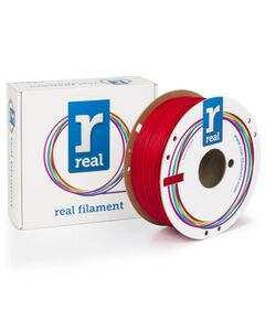 REAL PLA TOUGH 3D PRINTER FILAMENT - RED - SPOOL OF 1KG - 1.75MM (REALPLATRED1000MM175)