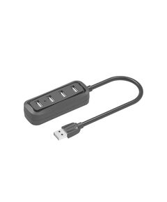 VENTION 4-PORTS USB 2.0 HUB 0.5M BLACK (VAS-J43-B050) (VENVAS-J43-B050)