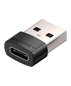 VENTION USB 2.0 MALE TO TYPE-C FEMALE ADAPTER BLACK PVC TYPE (CDWB0) (VENCDWB0)