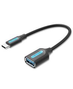 VENTION USB 3.1 (GEN 1) TYPE-C MALE TO A FEMALE OTG CABLE 0.15M BLACK PVC TYPE (CCVBB) (VENCCVBB)
