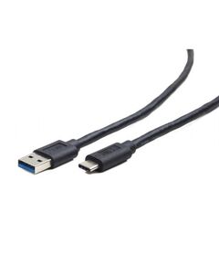 GEMBIRD REGULAR USB 3.0 CABLE USB-C MALE - USB-A MALE ΜΑΎΡΟ 1.8M (CCP-USB3-AMCM-6) (GEMCCP-USB3-AMCM-6)