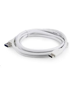 GEMBIRD CCP- USB3-AMCM-1M-W USB-C 3.0 CABLE, 1M, WHITE (CCP-USB3-AMCM-1M-W) (GEMCCP-USB3-AMCM-1M-W)
