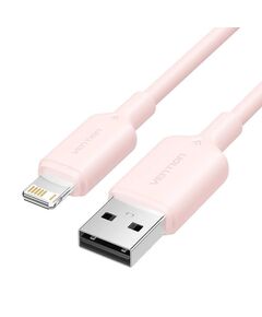 VENTION USB 2.0 A MALE TO LIGHTNING MALE 2.4A CABLE 2M PINK PVC TYPE (LAMPH) (VENLAMPH)