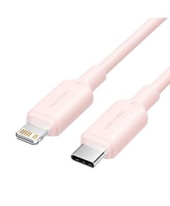 VENTION TYPE-C MALE TO LIGHTNING MALE 3A CABLE 1M PINK PVC TYPE (LAKPF) (VENLAKPF)