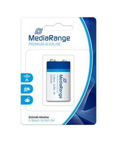 ΑΛΚΑΛΙΚΉ ΜΠΑΤΑΡΊΑ MEDIARANGE PREMIUM E-BLOCK 9V (6LR61) (MRBAT107)